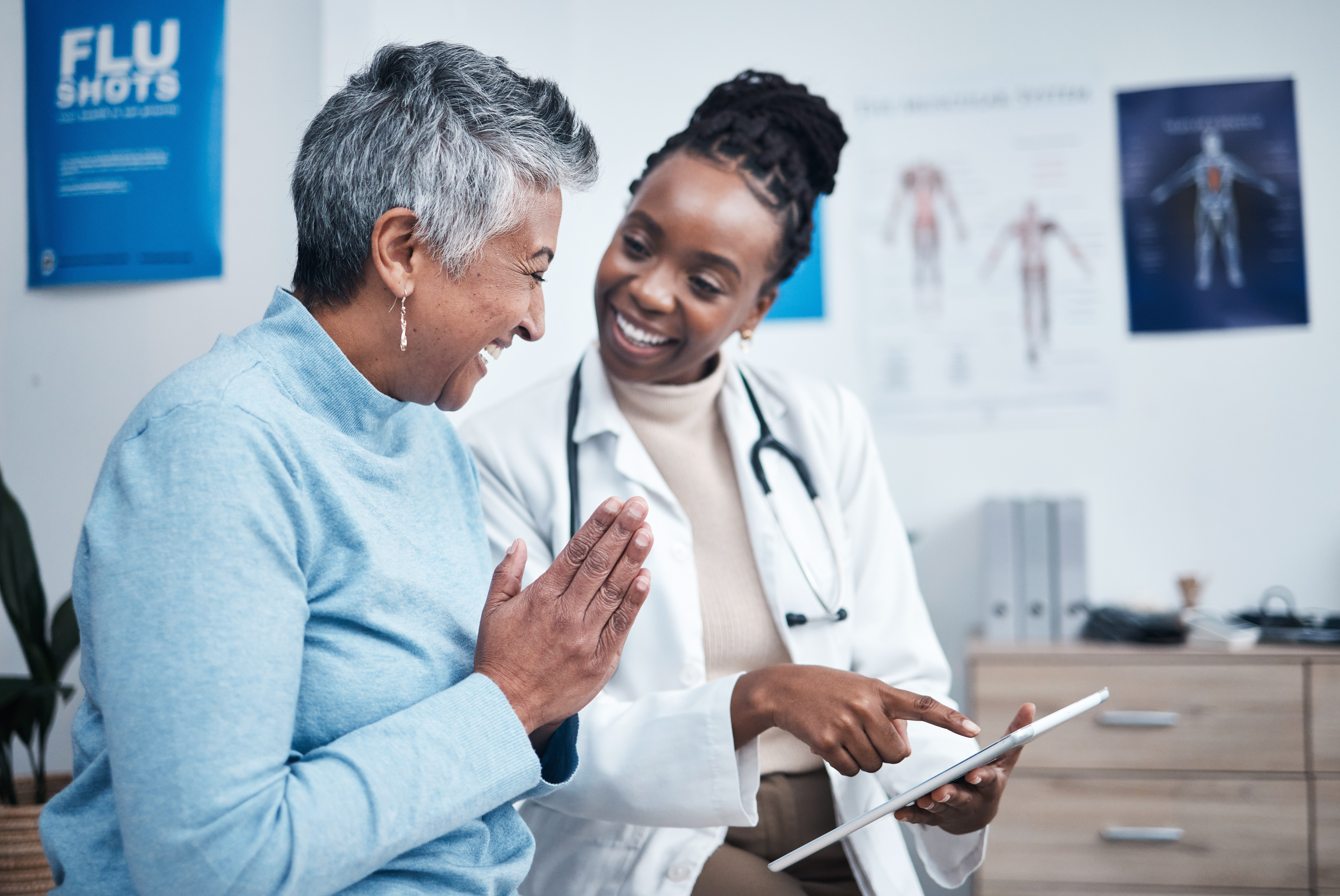 Patient meeting with doctor